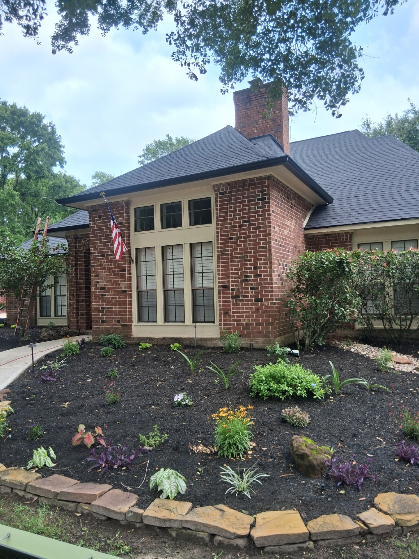 Boone's Gutter Services project in the heart of Kingwood