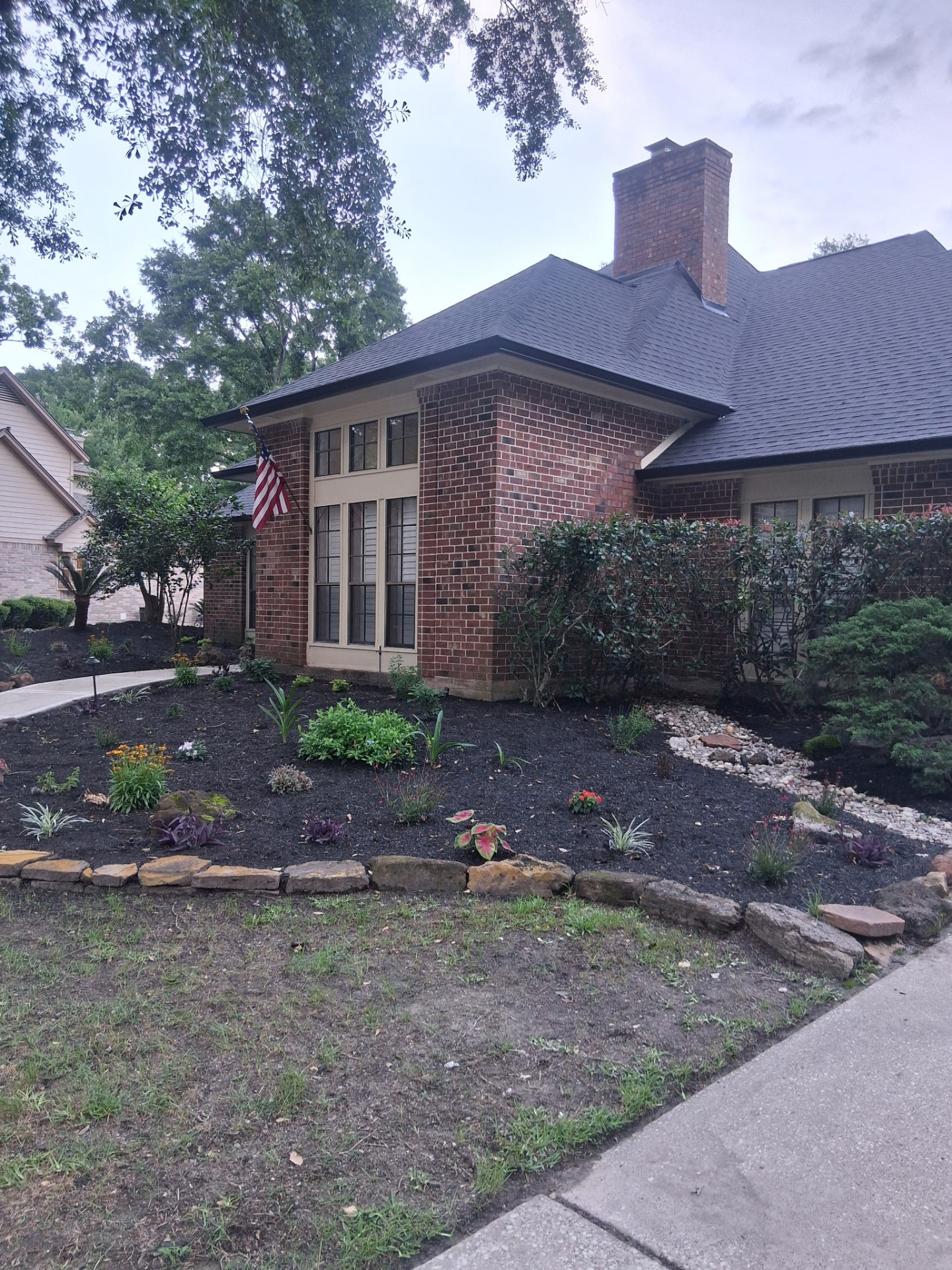 Boone's Gutter Services project in the heart of Kingwood