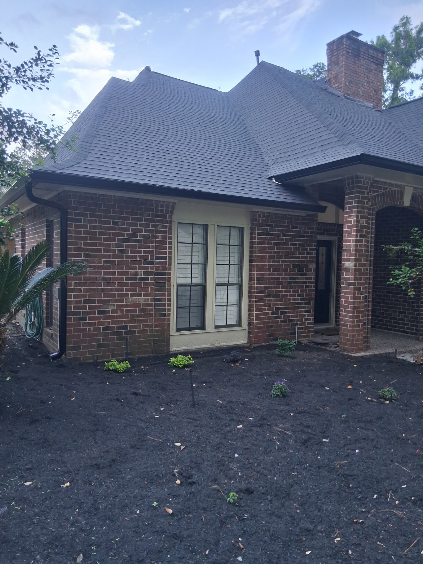 Residential gutter work near the Target area in Kingwood Texas